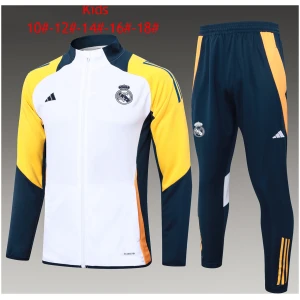 Ensemble de survêtement enfant Real Madrid Veste + Pantalon Blanc 2024/25