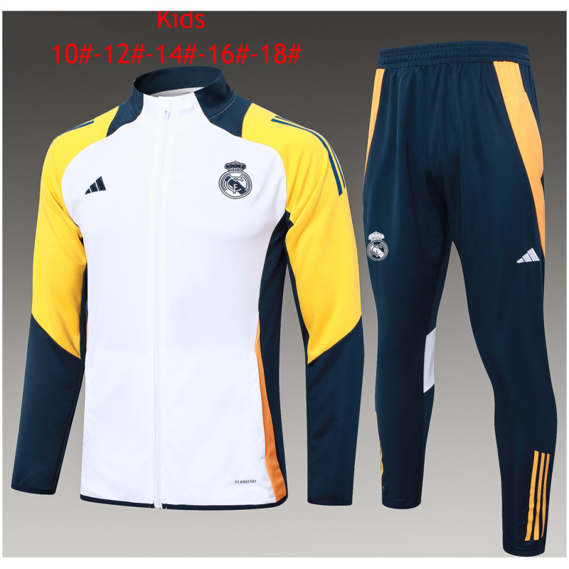 Ensemble de survêtement enfant Real Madrid Veste + Pantalon Blanc 2024/25