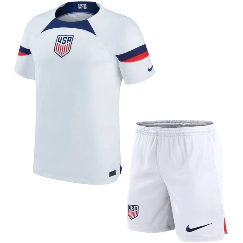 Maillot Domicile Enfants USA Coupe du Monde de la FIFA Qatar 2022
