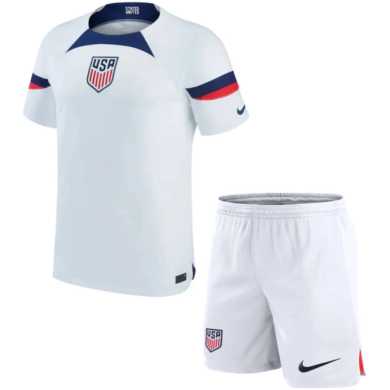 Maillot Domicile Enfants USA Coupe du Monde de la FIFA Qatar 2022