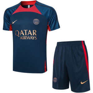 Tenue d’entraînement courte PSG bleu royal 2023/24