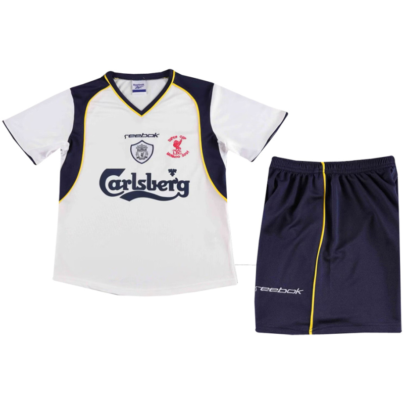 Maillot extérieur rétro pour enfants de Liverpool 2001/02