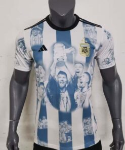 Maillot commémoratif de l’Argentine 3 étoiles championne du monde