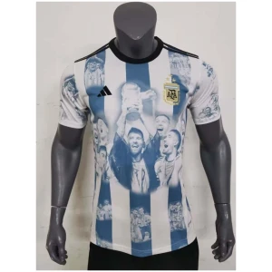 Maillot commémoratif de l’Argentine 3 étoiles championne du monde