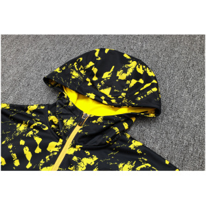 Survêtement d'entraînement Borussia Dortmund 2023/24 : Sweat à capuche + Pantalon Noir