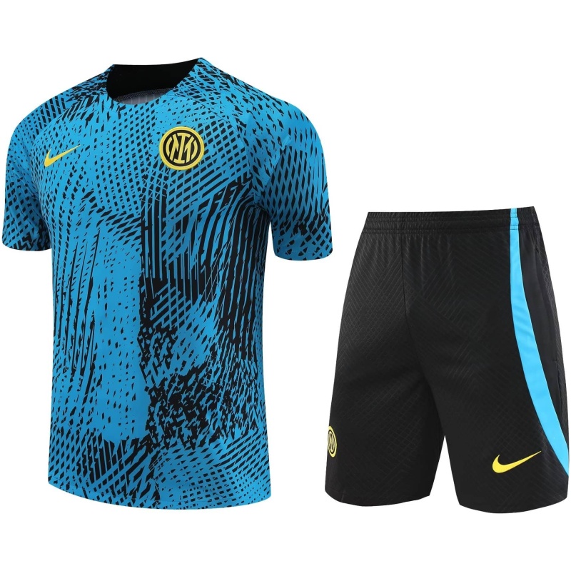 Tenue d’entraînement courte Inter Milan bleue 2023/24