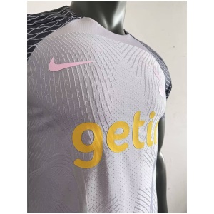 Maillot d'entraînement pré-joueur authentique gris de Tottenham Hotspur 2023/24 - joueur