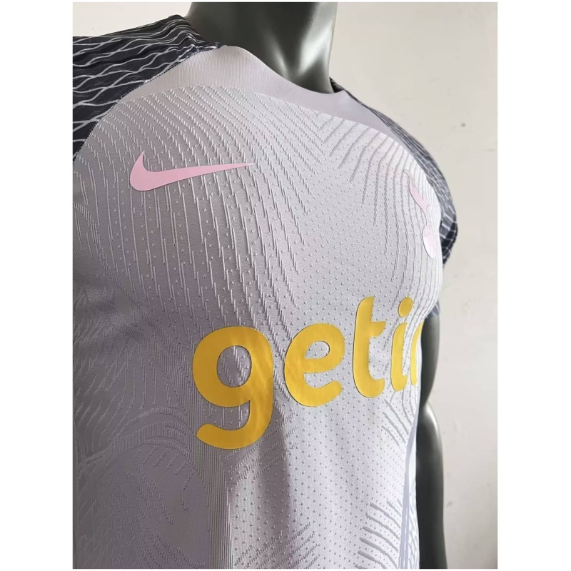 Maillot d’entraînement pré-joueur authentique gris de Tottenham Hotspur 2023/24 – joueur