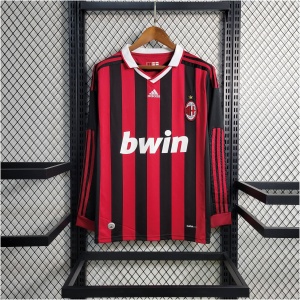 Maillot rétro à manches longues de l’AC Milan domicile 2009/10