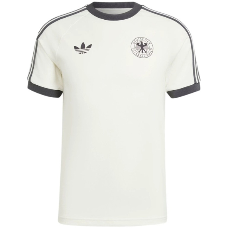 Maillot Adidas Originals Allemagne 3 Bandes en Pur Coton Blanc 2024 – joueur