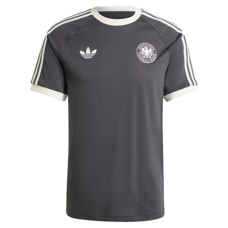 Maillot Adidas Originals Allemagne 3 Bandes Pur Coton Noir 2024 – joueur