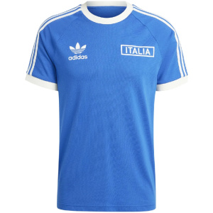 Maillot Adidas Originals Italie 3 Bandes en Pur Coton Bleu 2024 - joueur