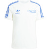 Maillot adidas Originals Italie 3 Bandes Pur Coton Blanc 2024 - joueur