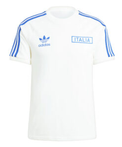 Maillot adidas Originals Italie 3 Bandes Pur Coton Blanc 2024 – joueur