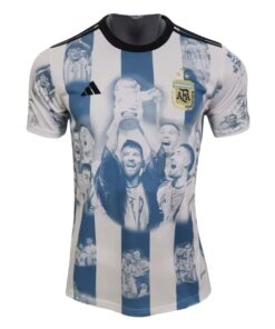 Maillot commémoratif de l’Argentine 3 étoiles championne du monde