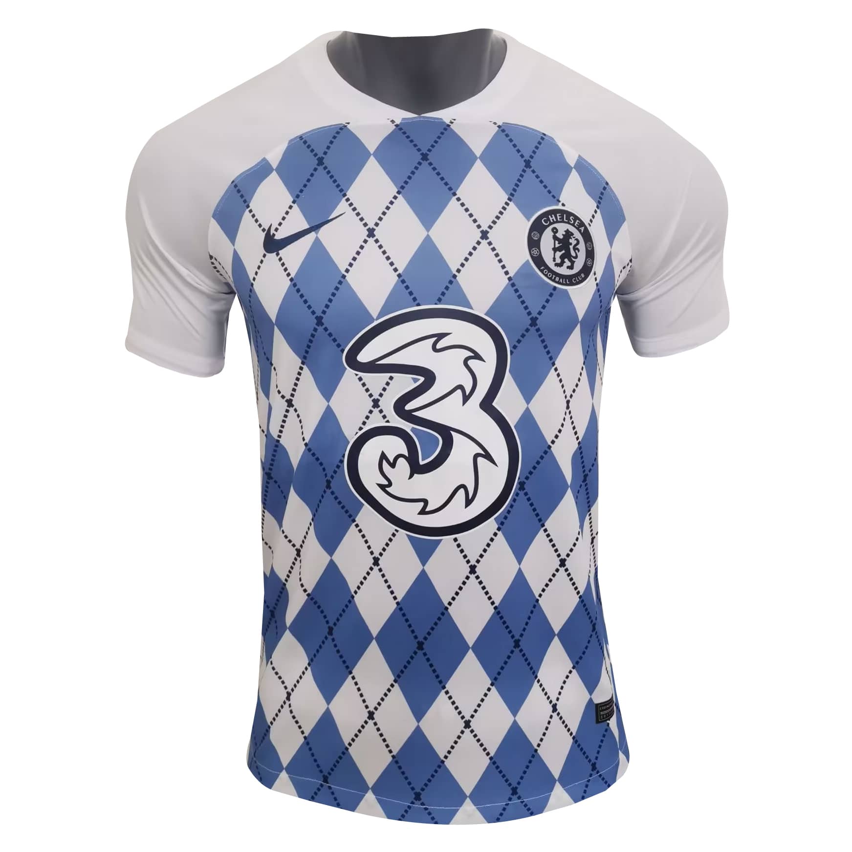 Maillot d’entraînement court blanc Chelsea Pré-joueur 2023/24