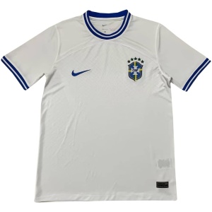Maillot d'entraînement court Brésil blanc 2022