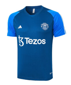 Maillot d’entraînement court Manchester United Bleu 2023/24