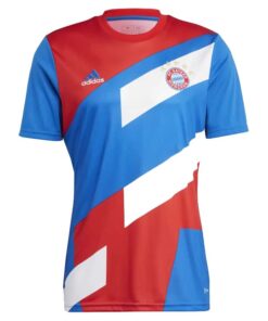 Maillot d’entraînement court pré-joueur Bayern Munich bleu 2023/24