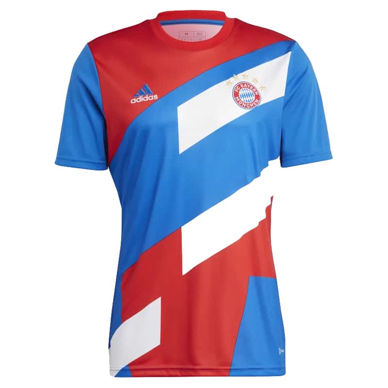 Maillot d’entraînement court pré-joueur Bayern Munich bleu 2023/24