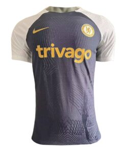 Maillot d’entraînement court pré-joueur Chelsea Authentique Marine 2023/24 – joueur