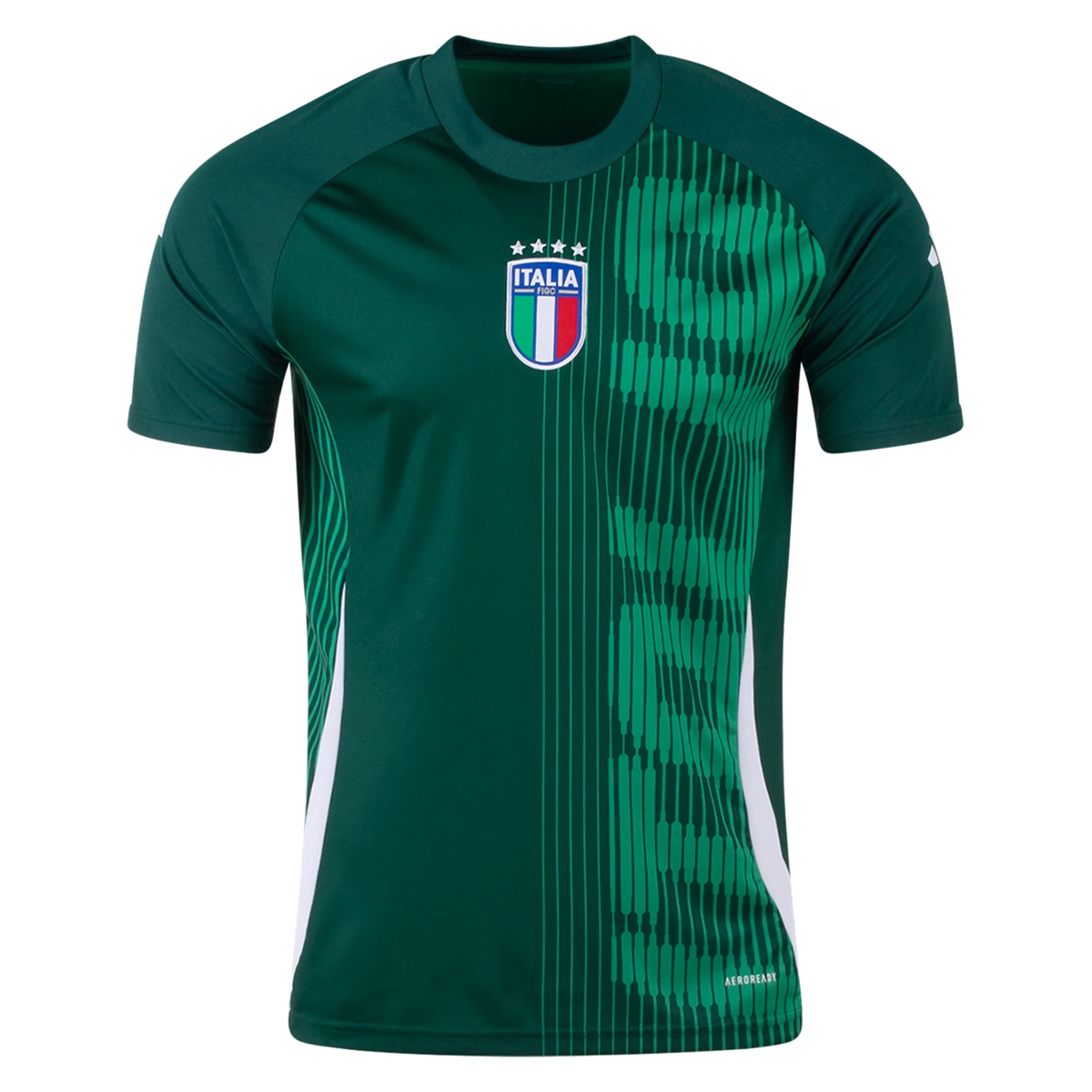 Maillot d’entraînement court pré-joueur d’Italie vert 2024