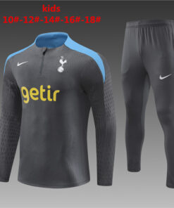 Maillot d’entraînement enfant Tottenham Hotspur Gris Foncé 2024/25