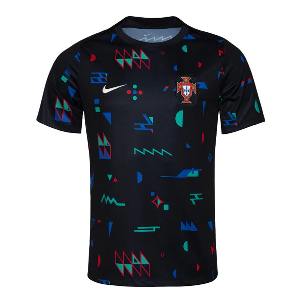 Maillot d’entraînement noir pré-joueur Portugal 2024