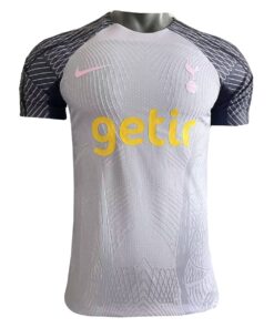 Maillot d’entraînement pré-joueur authentique gris de Tottenham Hotspur 2023/24 – joueur