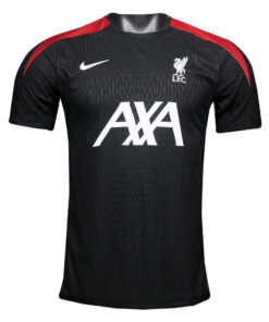 Maillot d’entraînement pré-joueur Liverpool authentique noir 2024/25 – joueur