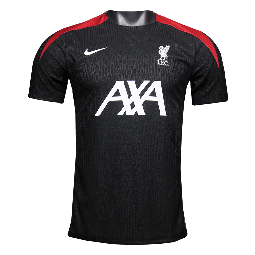Maillot d’entraînement pré-joueur Liverpool authentique noir 2024/25 – joueur