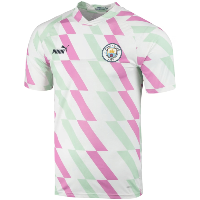 Maillot d’Entraînement Pre-match Manchester City Blanc 2023/24