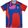 Maillot d'entraînement USA bleu-rouge 2024