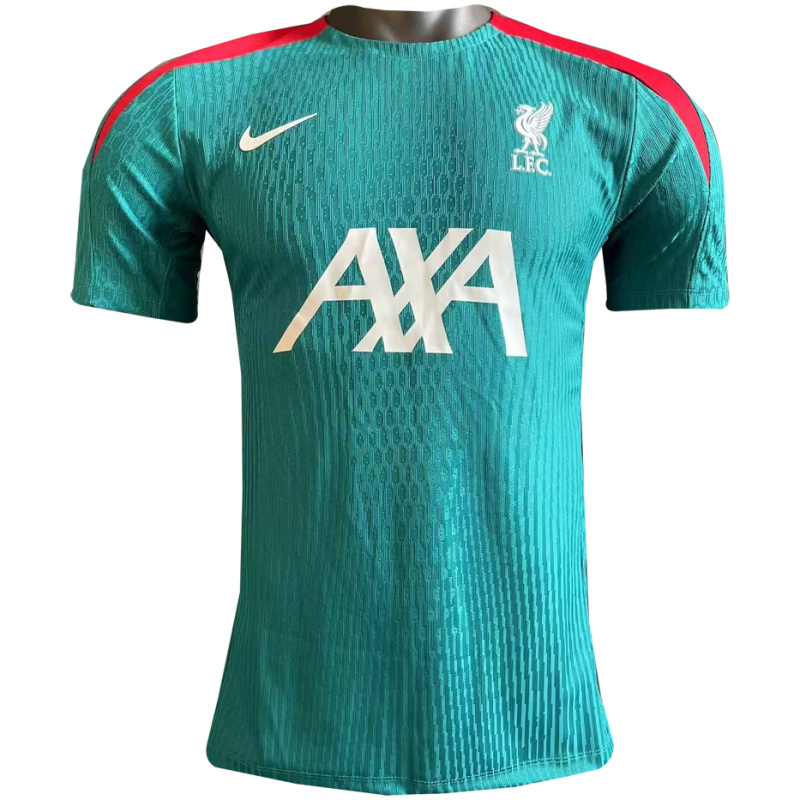 Maillot d’entraînement vert authentique Liverpool Pre-joueur 2024/25 – joueur