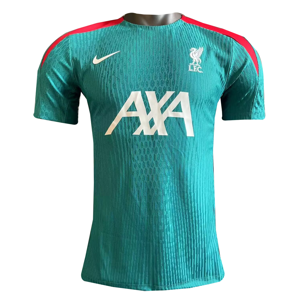 Maillot d’entraînement vert authentique Liverpool Pre-joueur 2024/25 – joueur