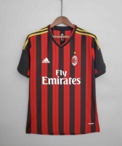 Maillot de football rétro domicile de l’AC Milan 2013/14