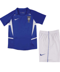 Maillot de football rétro enfant Brésil extérieur 2002