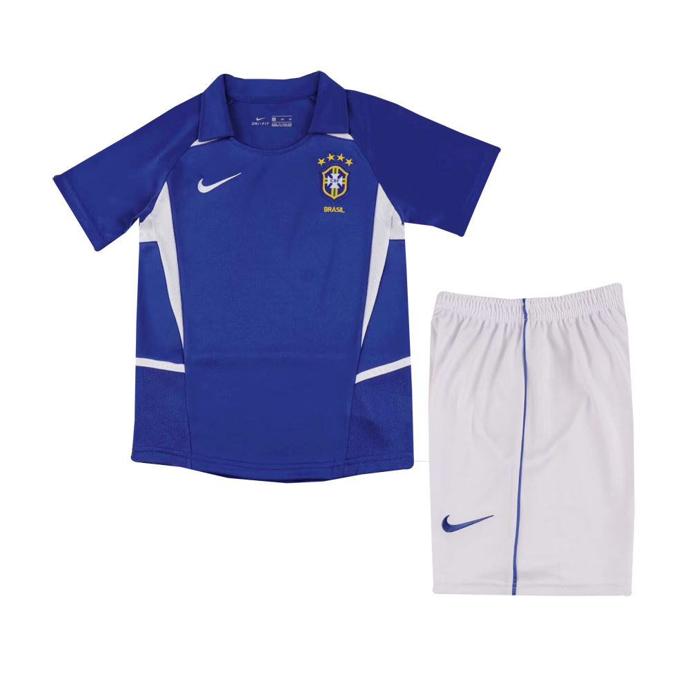 Maillot de football rétro enfant Brésil extérieur 2002
