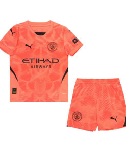Maillot de Gardien de But Enfant Manchester City Orange 2024/25