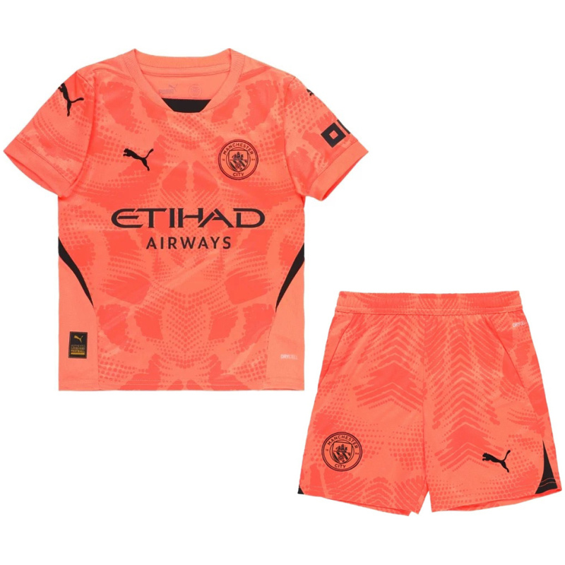 Maillot de Gardien de But Enfant Manchester City Orange 2024/25