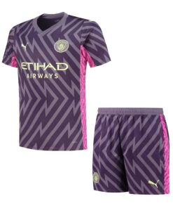 Maillot de Gardien de But Enfant Manchester City Violet 2023/24