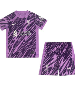 Maillot de gardien violet pour enfants de Liverpool 2024/25