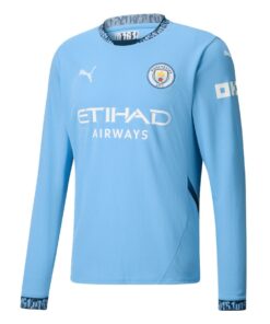 Maillot Domicile à Manches Longues de Manchester City 2024/25