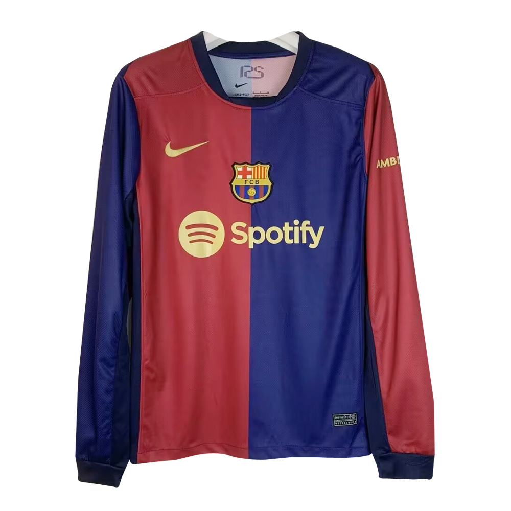 Maillot Domicile Barcelone Manches Longues 2024/25