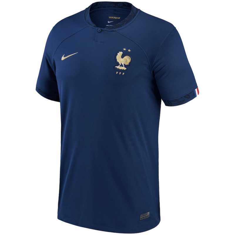 Maillot Domicile de la France Coupe du Monde de la FIFA Qatar 2022