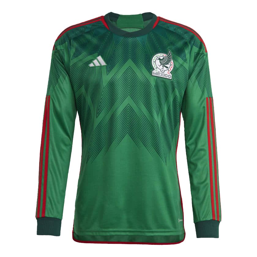 Maillot domicile du Mexique à manches longues Coupe du Monde de la FIFA 2022 au Qatar