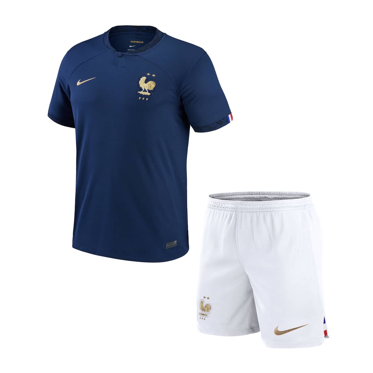 Maillot domicile enfant de l’équipe de France pour la Coupe du Monde de la FIFA Qatar 2022