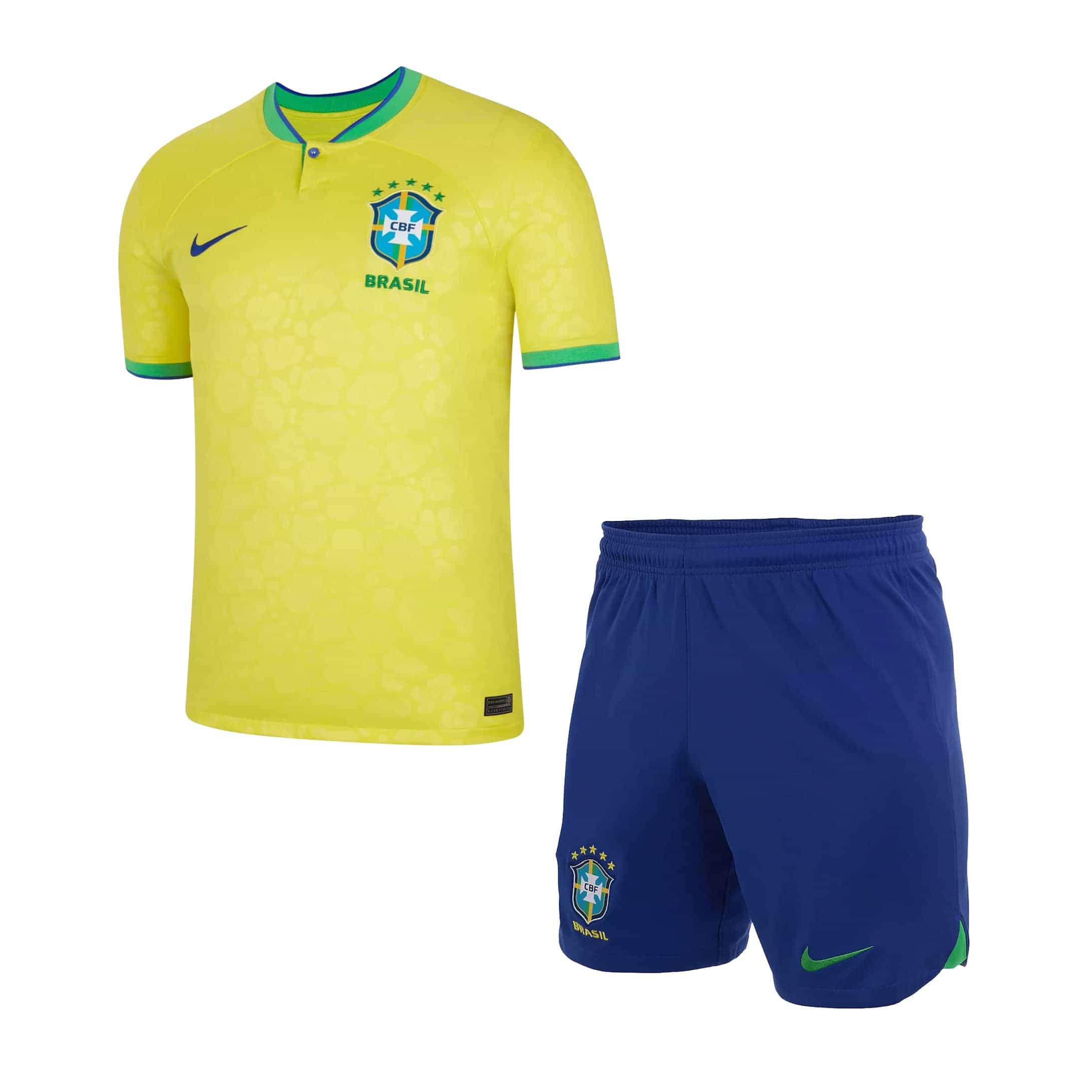Maillot Domicile Enfants Brésil Coupe du Monde de la FIFA Qatar 2022