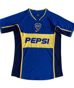Maillot Domicile Rétro Boca Juniors 2002