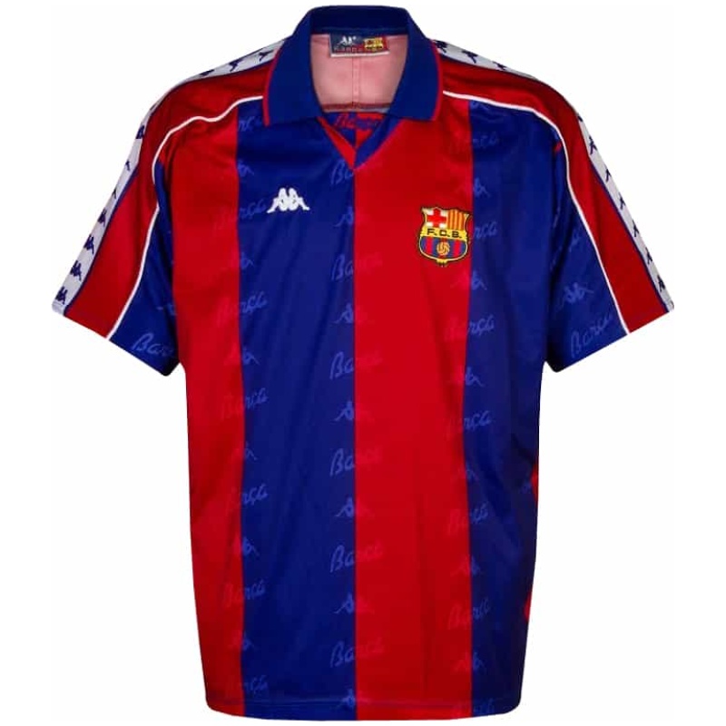 Maillot domicile rétro de Barcelone 1992-95